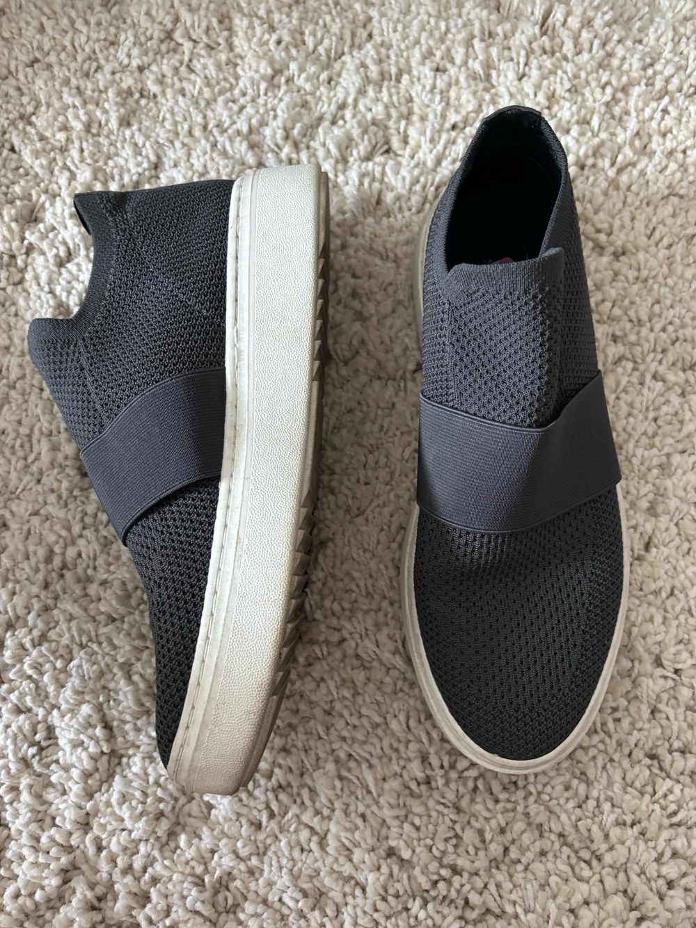 Eileen Fisher Slip On Pari Platform Sneakers Gray Size 8